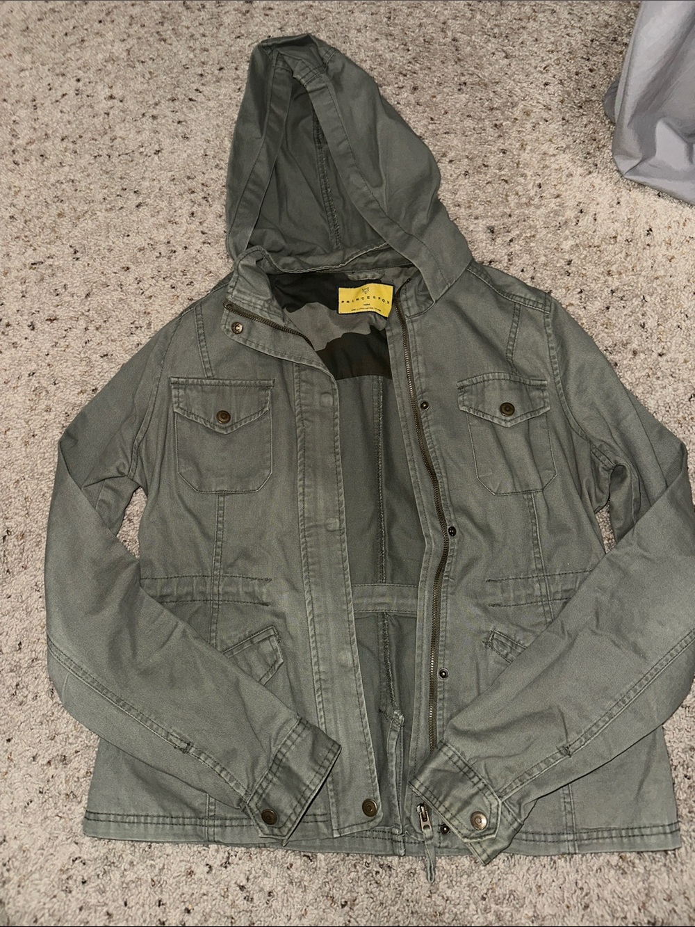 Green Hooded Jacket